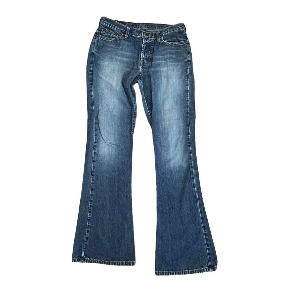 1892 Abercrombie & Fitch Jeans Blue Medium Wash Mid Rise Flare Sz 2R